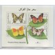 LA AUTORIDAD PALESTINA 1998 HOJA BLOQUE NUEVA MINT MARIPOSAS FLORA RARA